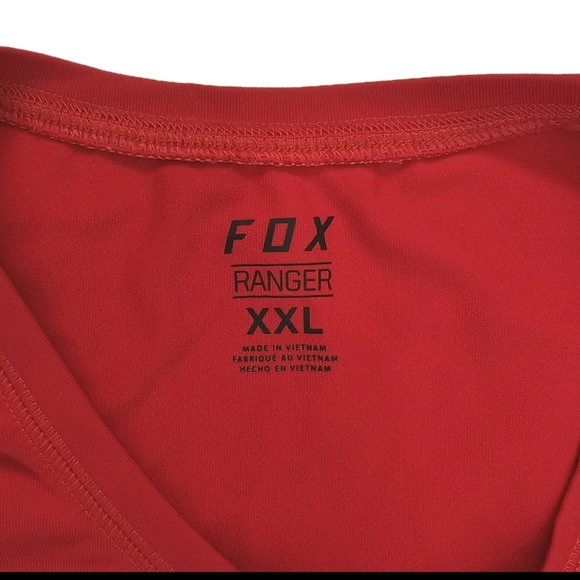 Fox Racing Ranger Tri Dri  Men’s Short Sleeve Red  MTB Biker Cycling Jersy 2XL - Picture 6 of 7